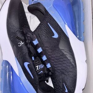 Nike Black and Blue Air Max Shoes